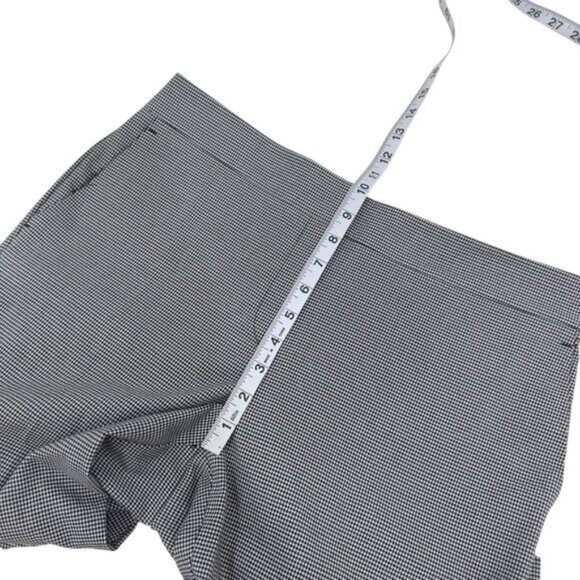 Ann Taylor Factory Womens Black Houndstooth Business Casual Dress Pants Size 6 - Picture 6 of 10